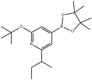2-(tert-butoxy)-6-(sec-butyl)-4-(4,4,5,5-tetramethyl-1,3,2-dioxaborolan-2-yl)pyridine Structure