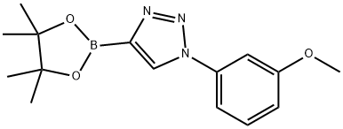 1-(3-methoxyphenyl)-4-(4,4,5,5-tetramethyl-1,3,2-dioxaborolan-2-yl)-1H-1,2,3-triazole Structure