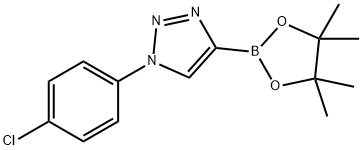 1-(4-chlorophenyl)-4-(4,4,5,5-tetramethyl-1,3,2-dioxaborolan-2-yl)-1H-1,2,3-triazole 구조식 이미지