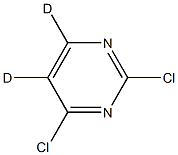 2,4-dichloropyrimidine-5,6-d2 구조식 이미지