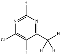 4-chloro-6-(methyl-d3)pyrimidine-2,5-d2 Structure
