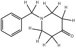 1-(phenylmethyl-d2)piperidin-4-one-2,2,3,3,5,5,6,6-d8 구조식 이미지