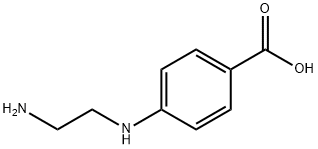 4-[(2-Aminoethyl)amino]benzoic acid 구조식 이미지