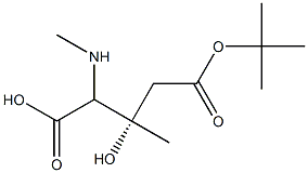 Boc-(S)-N-Methyl-2-amino-3-hydroxy-3-methylbutanoicacid Structure