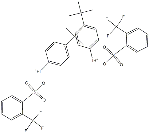 di(4-t-butyl)phenyliodonium 2-trifluoromethylbenzenesulfonate Structure