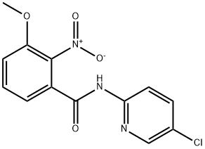 N-(5-chloro-2-pyridinyl)-2-nitro-3-methoxyphenylcarboxamide Structure