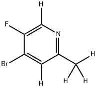 4-bromo-5-fluoro-2-(methyl-d3)pyridine-3,6-d2 Structure