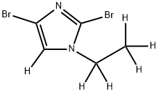 2,4-dibromo-1-(ethyl-d5)-1H-imidazole-5-d Structure