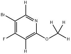 5-bromo-4-fluoro-2-(methoxy-d3)pyridine-3,6-d2 구조식 이미지