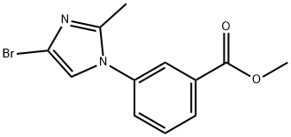 methyl 3-(4-bromo-2-methyl-1H-imidazol-1-yl)benzoate Structure