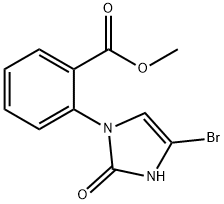 methyl 2-(4-bromo-2-oxo-2,3-dihydro-1H-imidazol-1-yl)benzoate 구조식 이미지