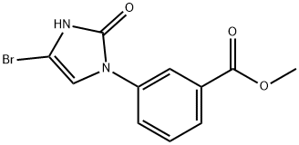 methyl 3-(4-bromo-2-oxo-2,3-dihydro-1H-imidazol-1-yl)benzoate Structure