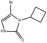 5-bromo-1-cyclobutyl-1,3-dihydro-2H-imidazol-2-one 구조식 이미지