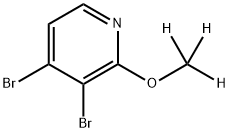 3,4-dibromo-2-(methoxy-d3)pyridine 구조식 이미지