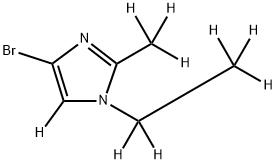 4-bromo-1-(ethyl-d5)-2-(methyl-d3)-1H-imidazole-5-d Structure