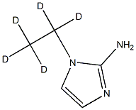 1-(ethyl-d5)-1H-imidazol-2-amine 구조식 이미지