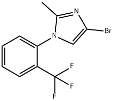 4-bromo-2-methyl-1-(2-(trifluoromethyl)phenyl)-1H-imidazole Structure