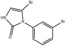 5-bromo-1-(3-bromophenyl)-1,3-dihydro-2H-imidazol-2-one 구조식 이미지