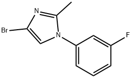 4-bromo-1-(3-fluorophenyl)-2-methyl-1H-imidazole Structure