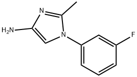 1-(3-fluorophenyl)-2-methyl-1H-imidazol-4-amine Structure