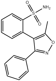 Benzenesulfonamide, 2-(5-methyl-3-phenyl-4-isoxazolyl)- Structure