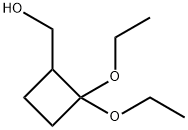 (2,2-diethoxycyclobutyl)methanol 구조식 이미지