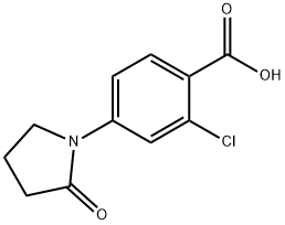 2-chloro-4-(2-oxopyrrolidin-1-yl)benzoic acid 구조식 이미지