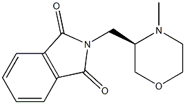 (R)-2-(4-Methyl-morpholin-3-ylmethyl)-isoindole-1,3-dione Structure