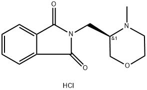 (R)-2-(4-Methyl-morpholin-3-ylmethyl)-isoindole-1,3-dione hydrochloride Structure