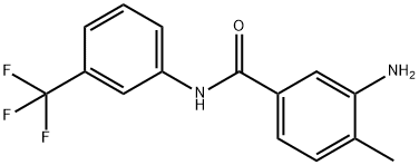 3-amino-4-methyl-N-[3-(trifluoromethyl)phenyl]benzamide 구조식 이미지