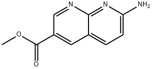 1,8-Naphthyridine-3-carboxylic acid, 7-amino-, methyl ester 구조식 이미지