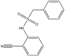 N-(2-cyanophenyl)-1-phenylmethanesulfonamide 구조식 이미지