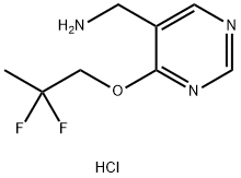 C-4-(2,2-Difluoro-propoxy)-pyrimidin-5-yl-methylamine hydrochloride Structure