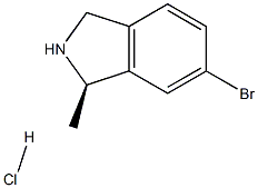 (R)-6-Bromo-1-methyl-2,3-dihydro-1H-isoindole hydrochloride 구조식 이미지