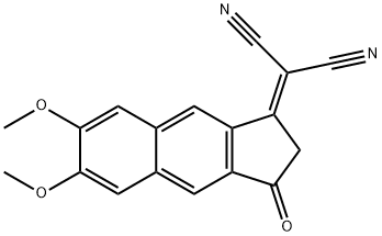 2-(6,7-dimethoxy-3-oxo-2,3-dihydro-1H-cyclopenta[b]naphthalen-1-ylidene)malononitrile Structure