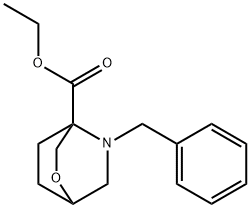 5-Benzyl-2-oxa-5-aza-bicyclo2.2.2octane-4-carboxylic acid ethyl ester 구조식 이미지