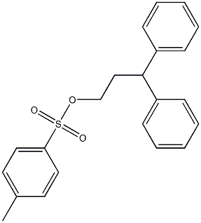 3,3-diphenylpropyl 4-methylbenzene-1-sulfonate 구조식 이미지