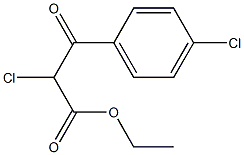 ethyl 2-chloro-3-(4-chlorophenyl)-3-oxopropanoate 구조식 이미지