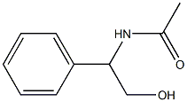 N-(2-hydroxy-1-phenylethyl)acetamide 구조식 이미지