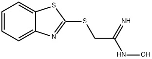 2-(1,3-benzothiazol-2-ylsulfanyl)-N'-hydroxyethanimidamide Structure