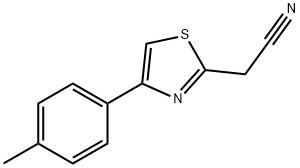 2-[4-(4-methylphenyl)-1,3-thiazol-2-yl]acetonitrile 구조식 이미지
