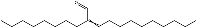 2-Octyl-2-dodecenal 구조식 이미지