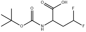 (R,S)-Boc-2-amino-4,4-difluoro-butyric acid Structure