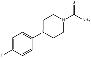 4-(4-fluorophenyl)piperazine-1-carbothioamide 구조식 이미지