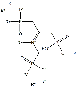 Pentapotassium ({[(hydroxyphosphinato)methyl](phosphonatomethyl)nitroryl}methyl)phosphonate Structure