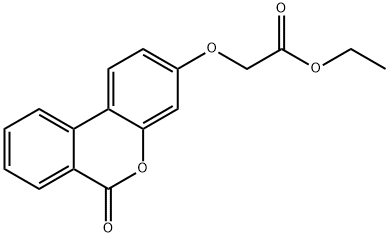 ethyl 2-[(6-oxo-6H-benzo[c]chromen-3-yl)oxy]acetate 구조식 이미지