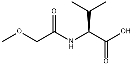 (2S)-2-(2-methoxyacetamido)-3-methylbutanoic acid 구조식 이미지