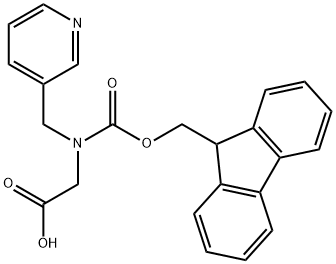 2-[9H-fluoren-9-ylmethoxycarbonyl(pyridin-3-ylmethyl)amino]acetic acid Structure