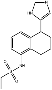 Ethanesulfonamide,N-[5,6,7,8-tetrahydro-5-(1H-imidazol-4-yl)-1-naphthalenyl]- Structure