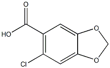 6-chloro-2H-1,3-benzodioxole-5-carboxylic acid Structure
